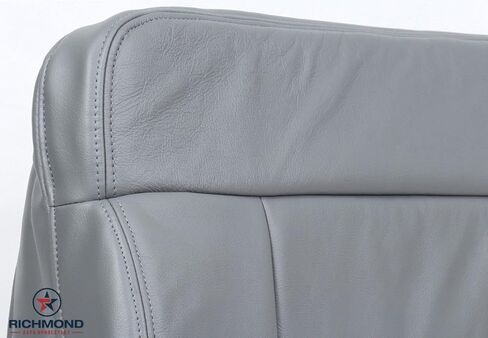 Richmond Auto Upholstery - Driver Side Bottom Replacement Leather Seat Cover, Gray Compatible with 2004-2008 Ford F-150 XLT in Kuwait
