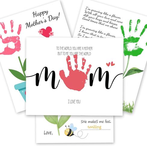 Father’s Day Handprint Craft Kit for Dad, Personalized Footprint & Handprint Keepsake Gifts, DIY Memory Art, Meaningful Father’s Day Gift to Create Lasting Memories - A Gift Dad Will Never Forget in Saudi Arabia