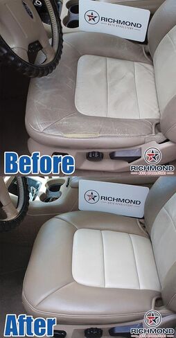 تنجيد السيارات ريتشموند - غطاء مقعد جلدي بديل من جانب السائق، لون رمادي (متوافق مع سيارة Ford Explorer Sport 2-Door 2DR 4X4 2WD) in Kuwait