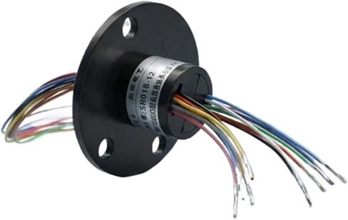 1pcs 12.5mm Diameter 2A Micro Rotate Slip Ring 2-18 Channel | DIY PTZ Gimbal Electric Collector Ring for RC Excavator Model(18 Channel) in Kuwait