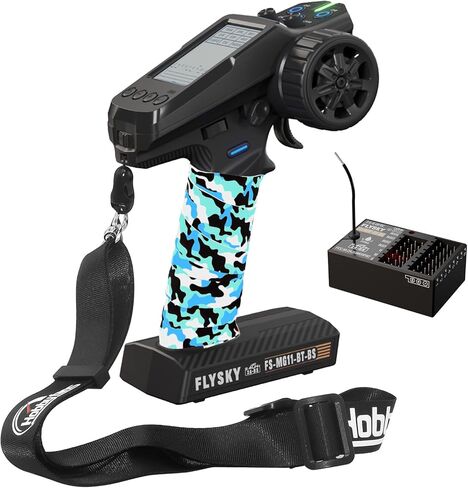 Flysky FS-MG11 2.4GHz 11CH Radio Transmitter with FS-R11P Receiver, IBUS 2A-BS Protocol Remote Controller with Receiver for RC Car Boat in Kuwait