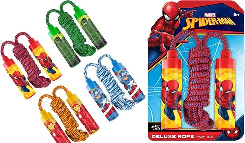 JA-RU Marvel Avengers Adjustable Jump Rope for Kids (Assorted Styles) Super Hero MCU Nylon Skipping Rope for Kids | Outdoor Recess Toys & Physical Education Equipment For Elementary Students. 6815 in Saudi Arabia