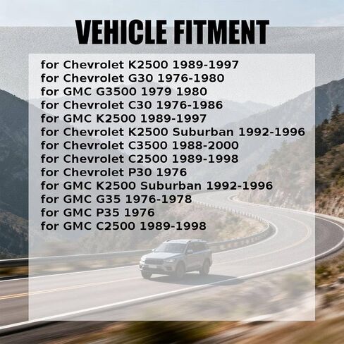 الخلفي الأيسر الخلفي الأيمن طبل عجلة الفرامل اسطوانة عدة لشفروليه G30 ، C2500 ، K2500 ، C3500 ، C30 1976 1977 1978 1979 1980 1981 1982 1983 1984 1985 1986 1987-2000 2 قطعة استبدال 4761605 in Kuwait