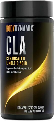 BodyDynamix CLA | Conjugated Linoleic Acid | Fuels Energy and Fat Metabolism | Improves Body Composition | 120 Count in Saudi Arabia