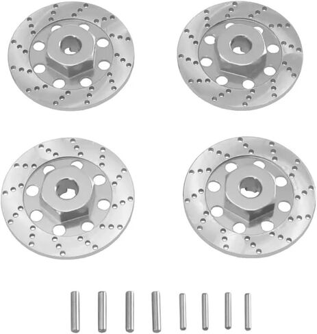 RC Car Toys Parts for MN for MN128 MN86S G500 1/12 for WLtoys 144001 144002 144010 1/14 124016 124018 1/12 12mm Wheel Hex Hub Adapter Brake Disc RC Car Parts(Silver) in Saudi Arabia