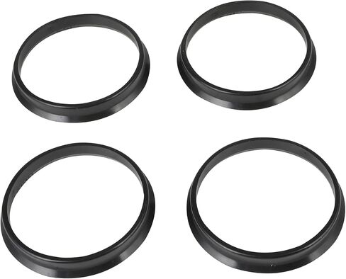 Hub Centric Rings 72.6 to 67.1 - Black Poly Carbon Plastic Hubrings 67.1mm ID to 72.6mm OD fits 2005-2021 for Tucson 1989-2012 for Galant - 4PCS in Kuwait