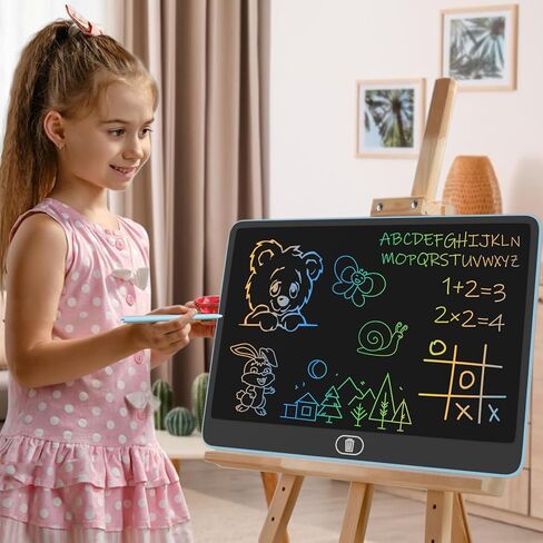 LCD Writing Tablet, 2PCS 16 Inch Colorful Drawing Pad for Kids, Eye Protection Drawing Pads with Lock & Erase FUNC, Birthday and Christmas Gifts for 3 4 5 6 7 8 Year Old Girls Boys in Kuwait