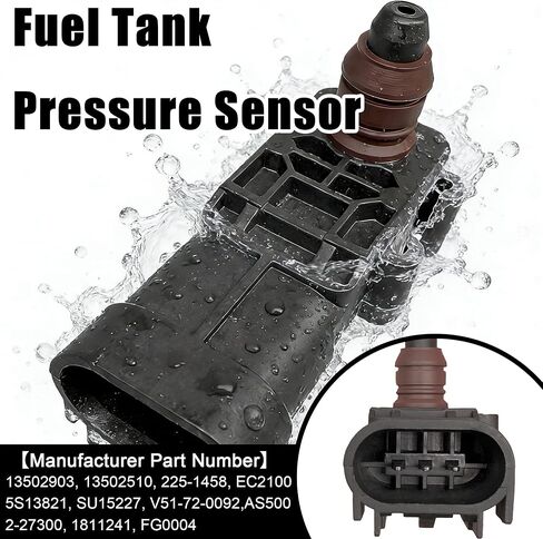 13502903 Fuel Tank Pressure Sensor with Wiring Harness Compatible with Buick Chevy Impala Silverado Equinox Cobalt Cadillac GMC Hummer Pontiac Replaces 13502510/160073-3106/160073-3102 in Kuwait