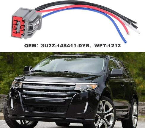 ECSiNG Car Rear Wiper Motor 8 Pin Connector Tail Wire 3U2Z-14S411-DYB WPT-1212 Compatible with Ford Edge 07-15 Explorer 02-10 in Kuwait
