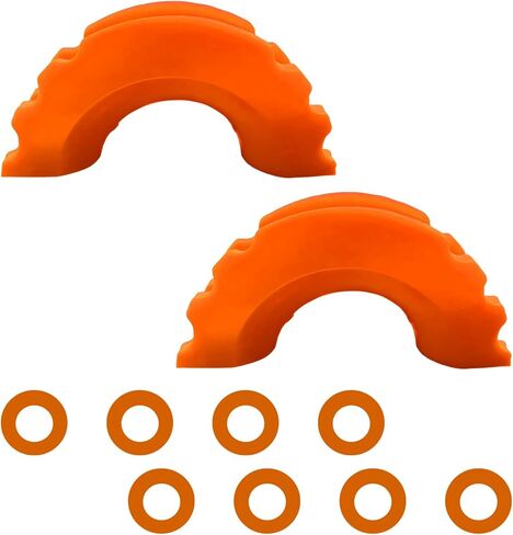 10 PCS D Ring Shackle Isolator Washers Kit, Rubber Towing Shackle Cover Set Protect Bumper & Reduce Rattling, Soft D-Ring Isolators with Washers Fits Standard 3/4" Shackles (Black) in Kuwait