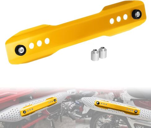 ملحقات حماية درع حرارة العادم CT125 متوافقة مع Hunter Cub CT 125 Trail125 2020-2024 واقيات حماية أنابيب كاتم الصوت من الألومنيوم (ذهبي) in Kuwait