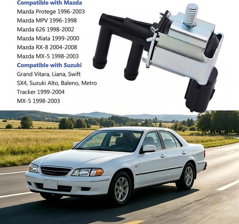 K5T48290 Vapor Canister Purge Control Solenoid Valve, Compatible with Mazda Suzuki, Replace OE# 18114-52G00 K5T48486 18117-52G00 in Kuwait