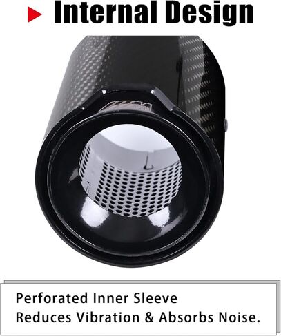 مجموعة مكونة من قطعتين من أطراف عادم ألياف الكربون لسيارة BMW F20 F21 F22 F23 F30 F31 F32 F33، طرف أنبوب خلفي من الطبقة الداخلية باللون الأسود اللامع (M135i/M140i/M235i/M240i) in Kuwait