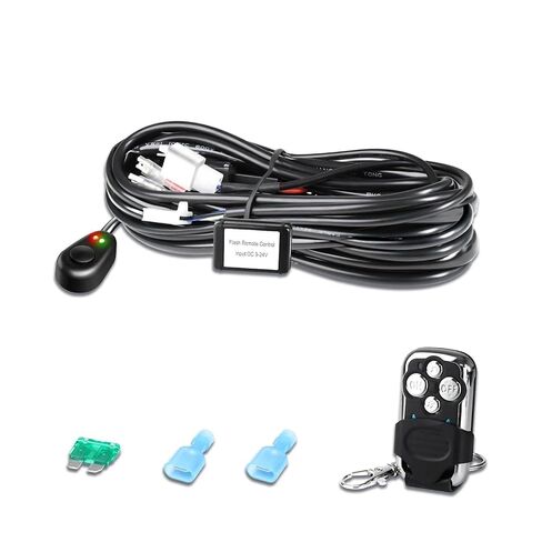 LED Car Headlight Harness Switch Kit Off-Road Vehicle Work Light Relay Cable Wire Compatible for Truck Boat 480W 16V 3m Wire Kit(3m fit 1 B) in Kuwait