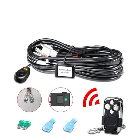 LED Car Headlight Harness Switch Kit Off-Road Vehicle Work Light Relay Cable Wire Compatible for Truck Boat 480W 16V 3m Wire Kit(3m fit 1 B) in Kuwait