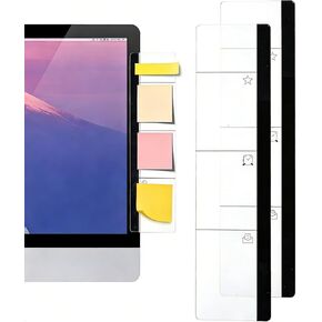 2 قطعة شاشة مذكرة مجلس مكتب ملحقات الكمبيوتر حامل ملاحظات لاصقة لطيف اللوازم المكتبية للنساء الرجال in Kuwait