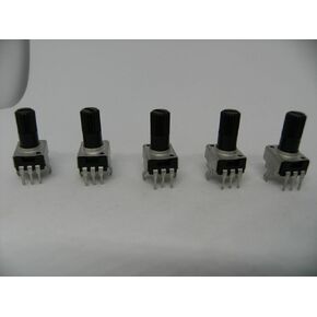 5 Pcs 1K Ohm Potentiometer RV09 3 Pin Vertical Mount 12.5mm Shaft in Kuwait