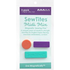 SewTites Midi Mix - دبابيس خياطة مغناطيسية متوسطة القوة (3 عبوات) in Kuwait
