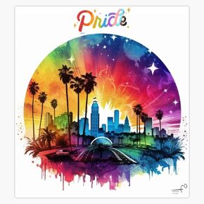 ملصق مغناطيسي من MAGNET Urban Pride Parade، لوس أنجلوس، كاليفورنيا، مقاس 5 بوصات in Kuwait