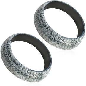 2 PCS ID 48mm Car Exhaust Gasket, Leakproof Graphite Flange Muffler Rings Connector Replacement, Universal Rust Resistant Exhaust Manifold Donut Gaskets for Most Vehicles in Kuwait