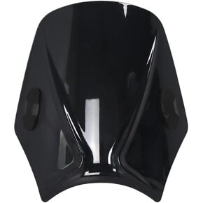 Universal Motorcycle Windshield Windscreen Wind Deflector Round Headlight Compatible with XSR(Black) in Kuwait