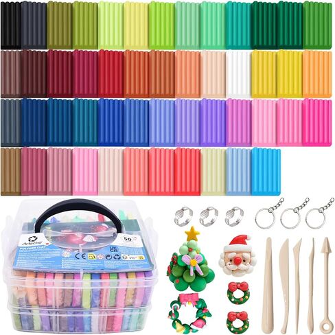Artecho Polymer Clay Kit, 70 Colors Oven Bake Modeling Clay for Adults, DIY Sculpting Craft Molding Clay Set with Sculpting Tools, Jewelry Accessories, Arts and Crafts Gifts in Kuwait