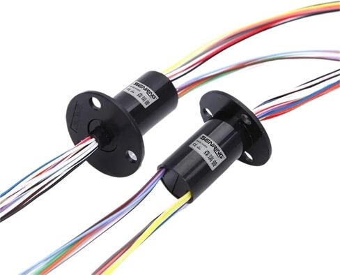 1pcs Conductive Slip Ring 6/12/18/24 Wires 1.5A Outer Diameter 12.5mm Low Current Slip Ring Spare Part Type A Flange(24CH 1.5A) in Kuwait
