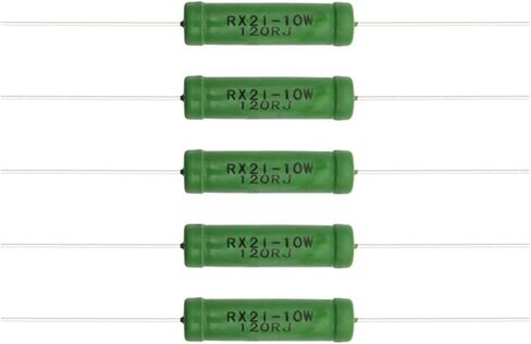 5 قطعة RX21 10W سلك مقاومة الجروح 5% 0.05 0.1 0.15 0.2 0.51 0.68 1 2 3 5.1 10 15 20 51 68 82 100 220 510 820 1K أوم المقاوم (120R) in Kuwait