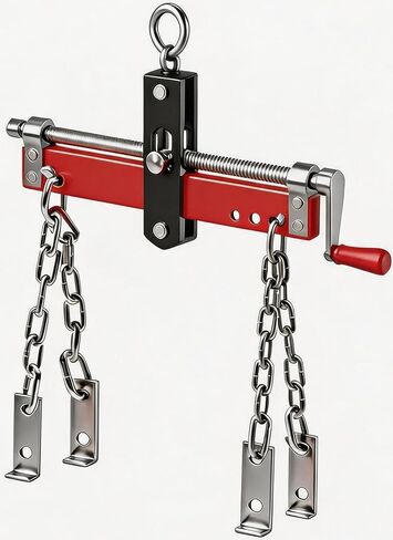 Engine Load Leveler, Engine Hoist Shop Crane Accessory with Ball Bearing,2 Chains and Adjustable Handle for Up to 2 Ton (4000lbs) in Kuwait