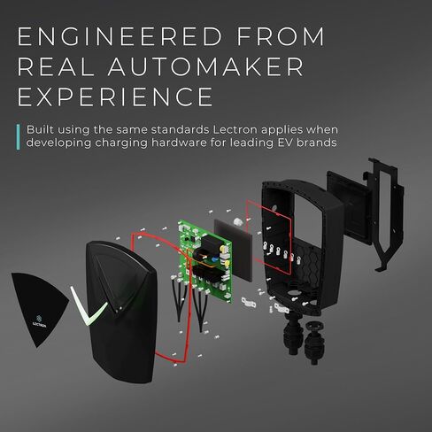 شاحن ليكترون تيسلا NACS المستوى 2 EV، معتمد من UL2594 (مدرج في قائمة ETL)، محطة شحن Nexus 40A 240V، كابل 23 قدم وحامل Tesla، مقبس NEMA 14-50، متوافق مع طراز Tesla S/3/X/Y وNACS (J3400) in Kuwait