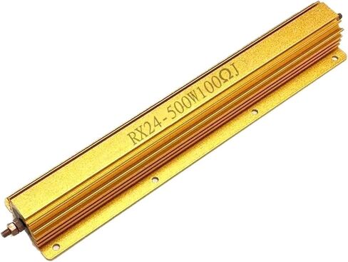 RX24 500W Aluminum Power Metal Shell Case Wirewound Resistor 0.1 0.15 0.22 0.33 0.4 0.47 0.5 0.8 1 1.5 2 2.2 3 3.3 4 4.7 5 6 Ohm(RX24 500W 20R 1pcs) in Kuwait