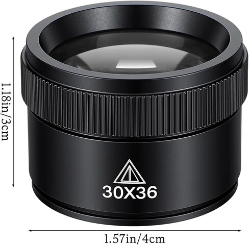 Magnifying Glass Professional Jewelry Loupe 30X Portable Pocket Reading Magnifier Magnifier Optics Loupes Loop Microscope Magnifying Glass Lens Mini Desk Magnifiers for Jeweler Stamps Maps Antique in Kuwait