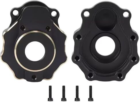Rc Upgrade Spare Parts for TRX4 for Defender for Bronco for TRX6 1/10 Portal Drive Housing Brass Weights Metal Simulated Brake Discs Calipers RC Crawler Parts(Black) in Kuwait