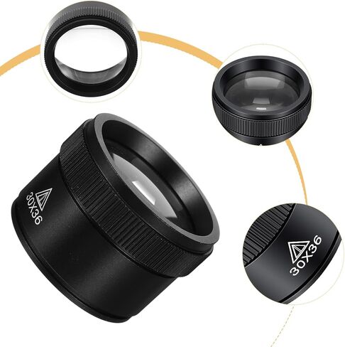 Magnifying Glass Professional Jewelry Loupe 30X Portable Pocket Reading Magnifier Magnifier Optics Loupes Loop Microscope Magnifying Glass Lens Mini Desk Magnifiers for Jeweler Stamps Maps Antique in Kuwait
