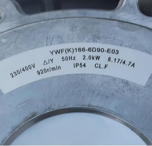 166-6D90-E03 230/400 فولت 8.17/4.7 أمبير 2.0 وات 920 دورة في الدقيقة مروحة تبريد 6 أسلاك in Kuwait