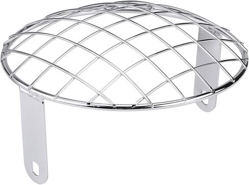 Buachois 7" Motorcycle Headlight Grille, Iron Side Mount Round Mesh Grill Cover, Universal Lamp Mask Protector (Black) in Kuwait