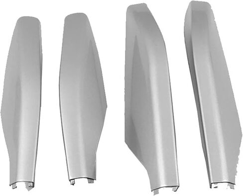 4Pcs/set Silver/Black ABS Roof Luggage Rack Covers Roof Rack Corner Protector Compatible For Toyota Prado LC120 Lexus GX 470 2003-2009(Silver) in Kuwait