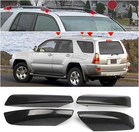 غطاء نهاية رف سقف السيارة غطاء مضاد للخدش متوافق مع Toyota 4 Runner N210 2003-2009 in Kuwait