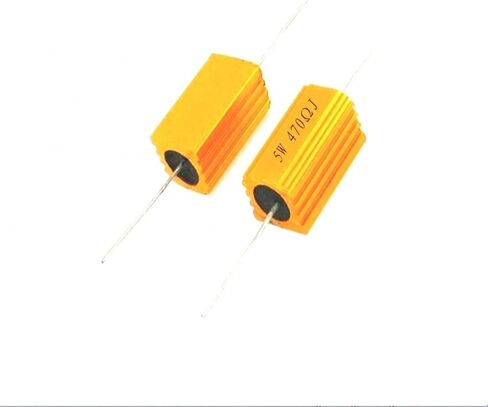 10 قطعة 5W RX24 الألومنيوم الطاقة معدن شل حالة Wirewound المقاوم 0.1 ~ 33K 0.33 0.5 1 2 5 6 8 10 20 50 100 120 200 300 1K 5K 10K (30K) in Kuwait