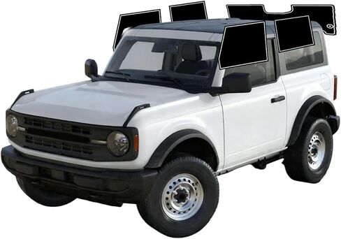 AUTOTEK Precut Window Tint Film for Ford Bronco 2door 2021-2026 Front Row Window 35% VLT 2Ply Anti-Shatter, UV Block, Privacy Protection, Easy Install, No Trimming Needed,Heat & Glare Reduction in Kuwait