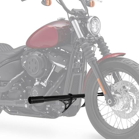 Mofun Front Engine Guard Crash Bar 1.25" Highway Peg Bar Compatible with Harley Softail Street Bob FXBB, Low Rider FXLR FXLRS FXLRST Standrad 2018-2025 Gloss Black in Kuwait