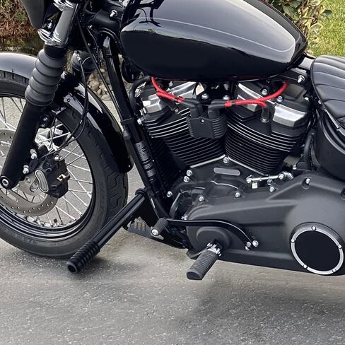 Mofun Front Engine Guard Crash Bar 1.25" Highway Peg Bar Compatible with Harley Softail Street Bob FXBB, Low Rider FXLR FXLRS FXLRST Standrad 2018-2025 Gloss Black in Kuwait