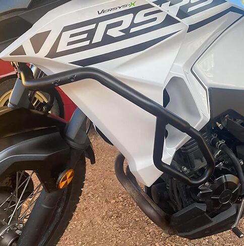 واقي محرك قضيب التصادم لـ Versys-X Versys X 300 250 2017-2024 2025 2026 واقي سقوط إطار المصد أسود in Kuwait