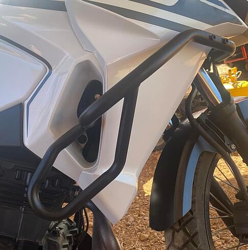 واقي محرك قضيب التصادم لـ Versys-X Versys X 300 250 2017-2024 2025 2026 واقي سقوط إطار المصد أسود in Kuwait