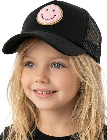 Funky Junque Kids Trucker Hat Unisex Child Adjustable Cap Summer Mesh Solid Blank Head High Crown Snapback Vintage Retro Foam in Saudi Arabia
