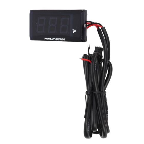 Digital Water Temperature, 0-300F LCD Backlit Motorcycle Thermometer, High Accuracy Thermometer with Temperature Warning, M10 Sensor Thread, Compact Size (Red) in Kuwait