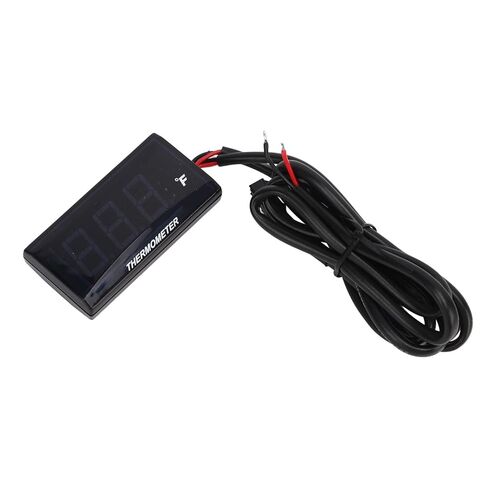 Digital Water Temperature, 0-300F LCD Backlit Motorcycle Thermometer, High Accuracy Thermometer with Temperature Warning, M10 Sensor Thread, Compact Size (Red) in Kuwait