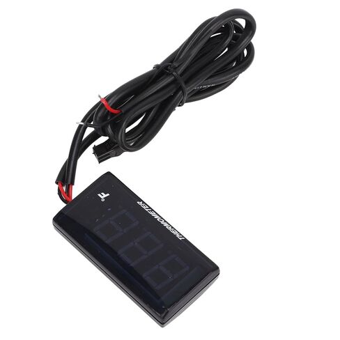 Digital Water Temperature, 0-300F LCD Backlit Motorcycle Thermometer, High Accuracy Thermometer with Temperature Warning, M10 Sensor Thread, Compact Size (Red) in Kuwait