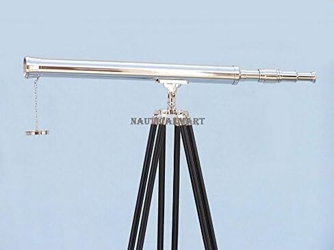 Nauticalmart Floor Standing Chrome Harbor Master Telescope 60" | Collectible Gift, Perfect for Christmas & Holiday Gifting in Kuwait