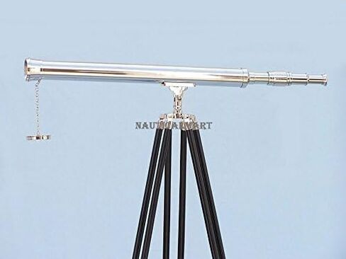 Nauticalmart Floor Standing Chrome Harbor Master Telescope 60" | Collectible Gift, Perfect for Christmas & Holiday Gifting in Kuwait